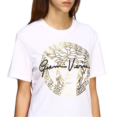 t-shirt versace bianca|Versace Bianco Shirts T.